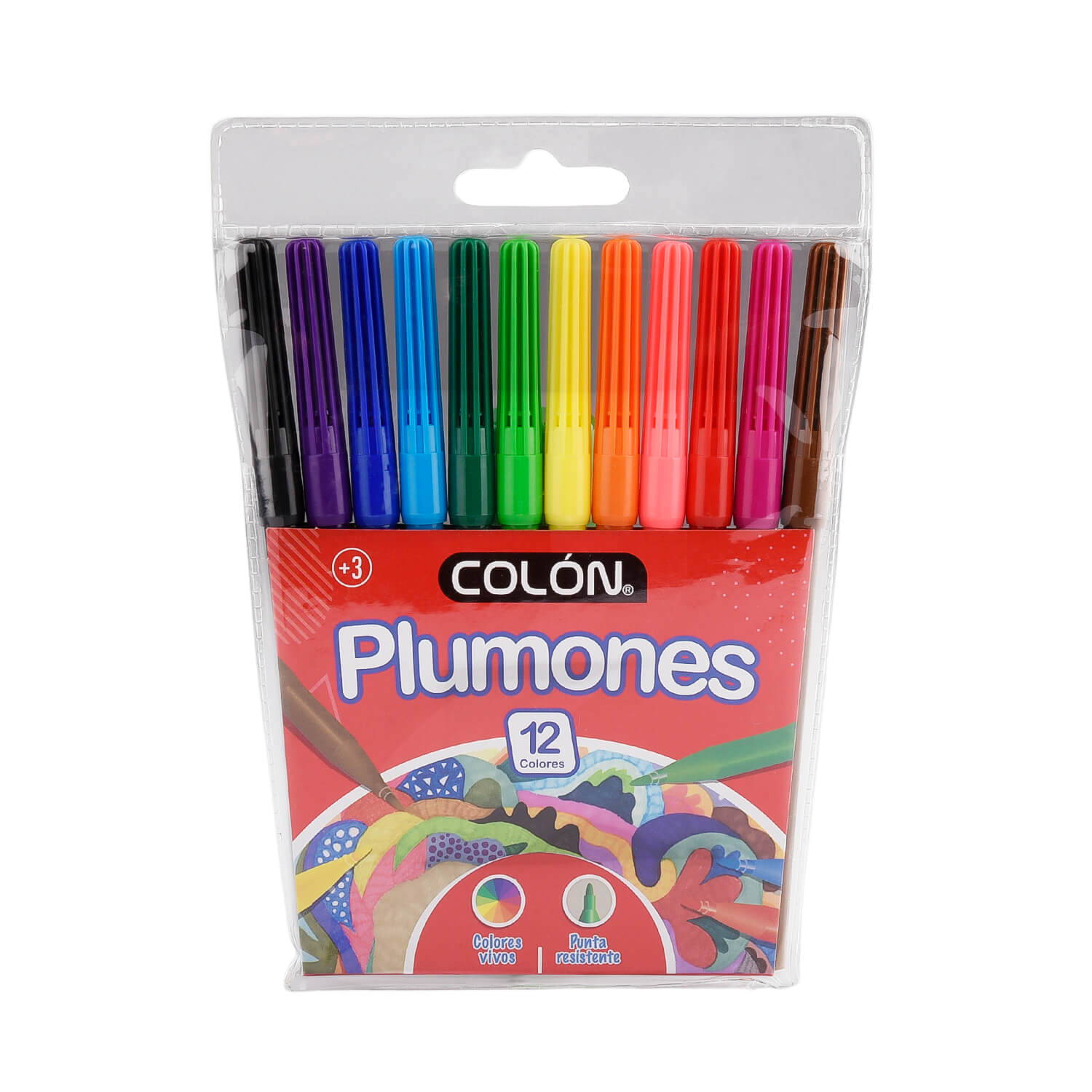Plumones De Dibujo 12 Colores